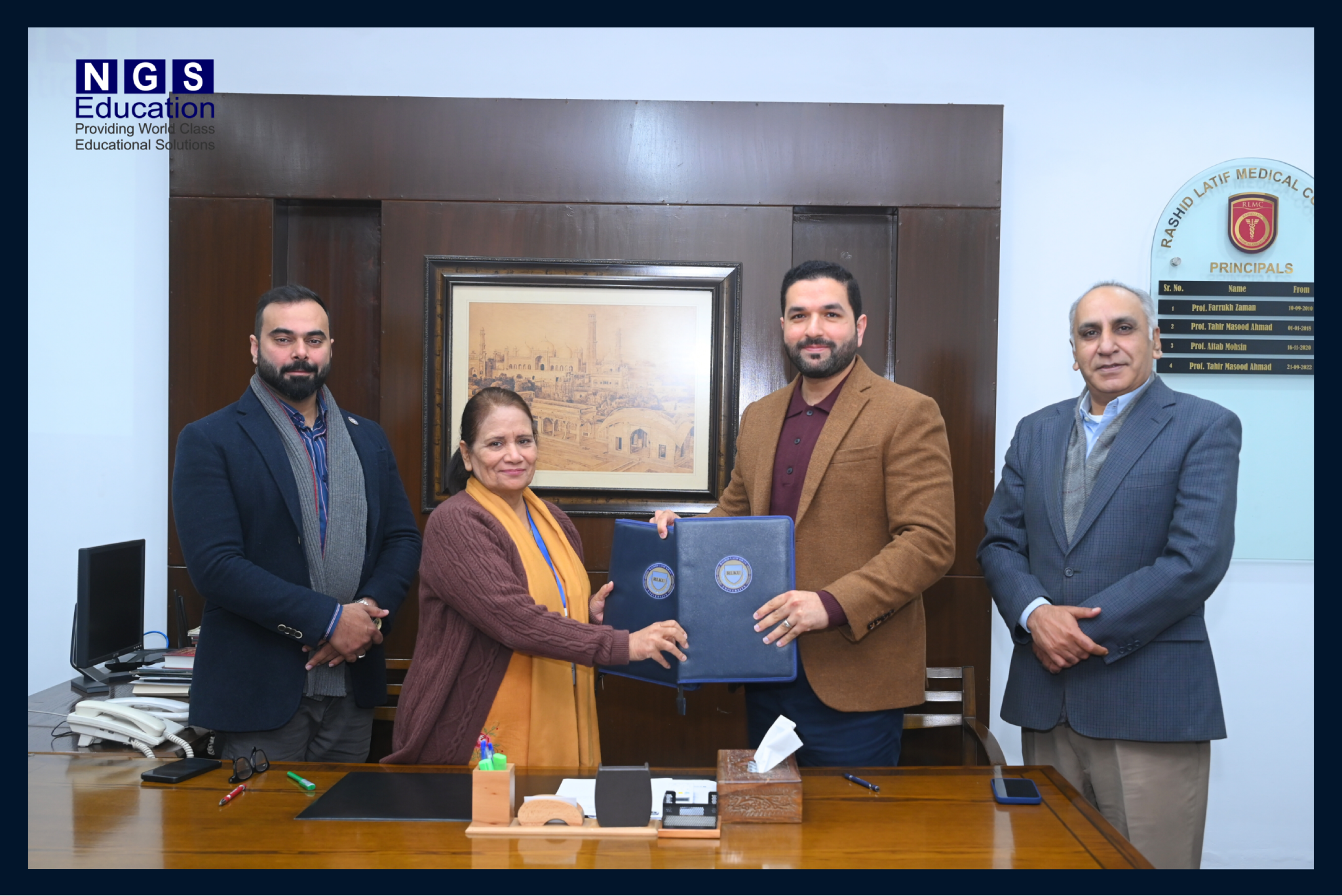 NGS Education Signs MoU with Rashid Latif Khan University